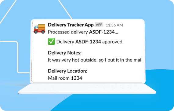 Image of delivery tracker app