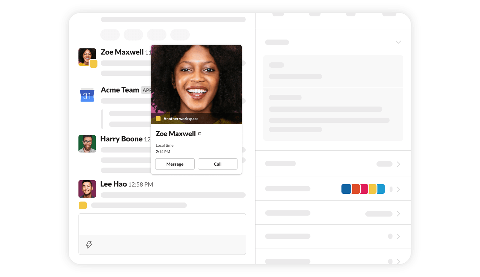 A stranger in shared channels